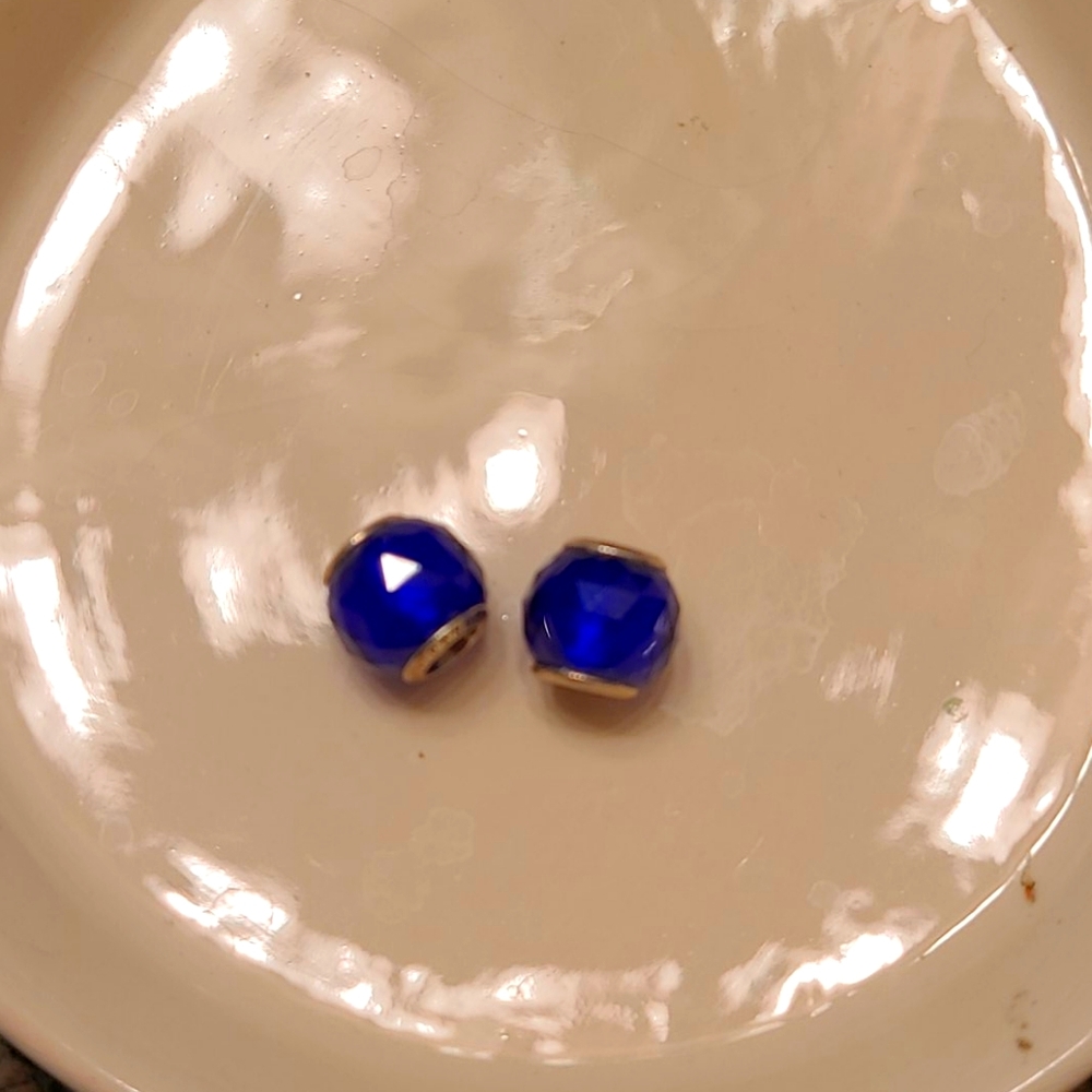Pandora spacer charms blue Like new!